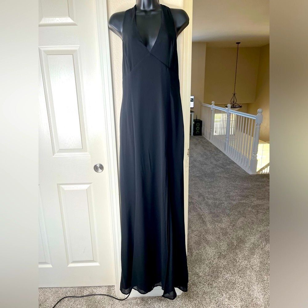 Lulus Women’s Elegant Maxi Black Dress Size Large #136